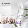 Nettoyer de patte de chien en mousse sans eau